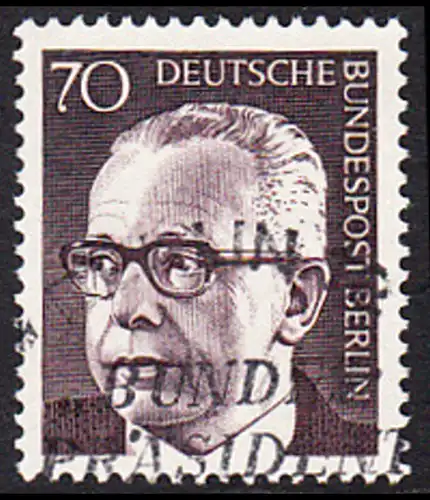 BERLIN 1970 Michel-Nummer 366 gestempelt EINZELMARKE (o)