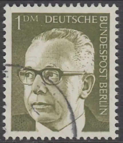 BERLIN 1970 Michel-Nummer 369 gestempelt EINZELMARKE (p)