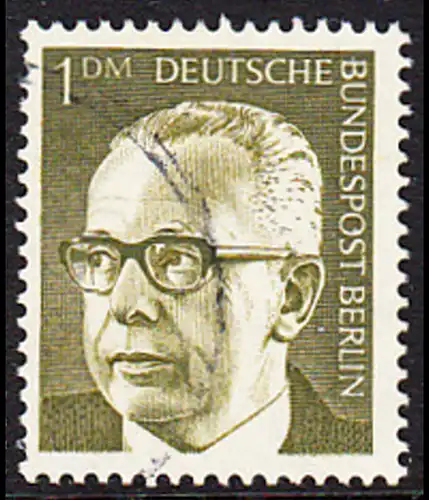 BERLIN 1970 Michel-Nummer 369 gestempelt EINZELMARKE (n)