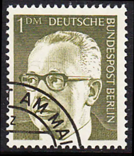 BERLIN 1970 Michel-Nummer 369 gestempelt EINZELMARKE (c)