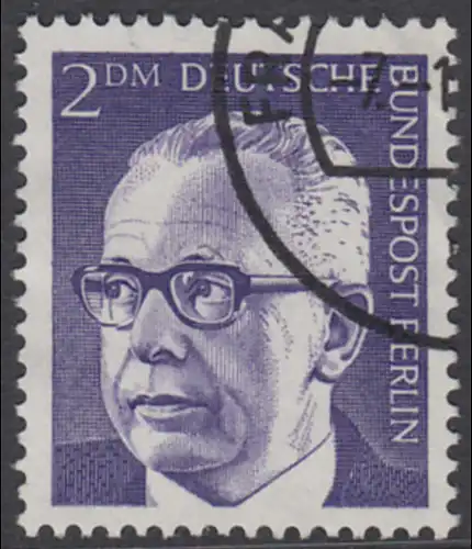 BERLIN 1970 Michel-Nummer 370 gestempelt EINZELMARKE (r)