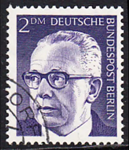 BERLIN 1970 Michel-Nummer 370 gestempelt EINZELMARKE (c)