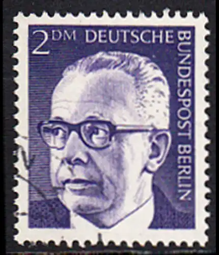 BERLIN 1970 Michel-Nummer 370 gestempelt EINZELMARKE (a)