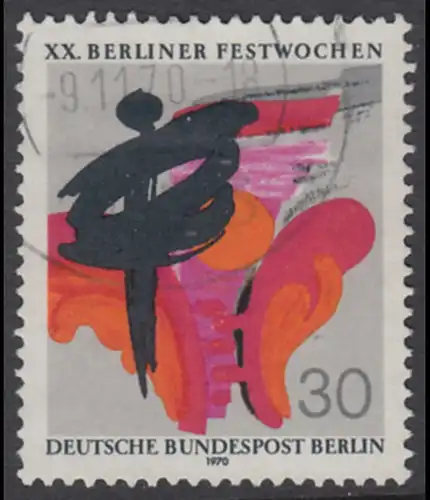 BERLIN 1970 Michel-Nummer 372 gestempelt EINZELMARKE (o)