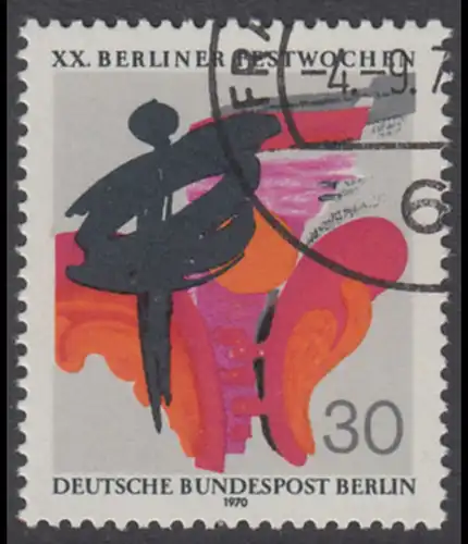 BERLIN 1970 Michel-Nummer 372 gestempelt EINZELMARKE (l)