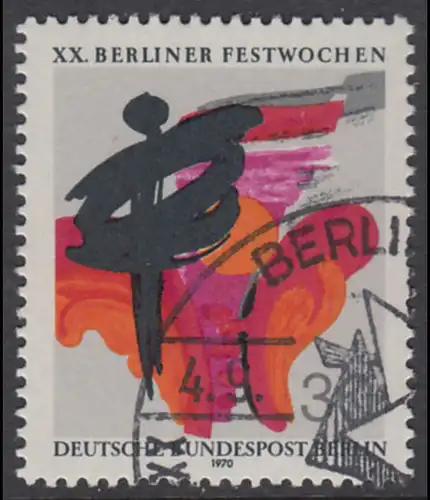 BERLIN 1970 Michel-Nummer 372 gestempelt EINZELMARKE (p)