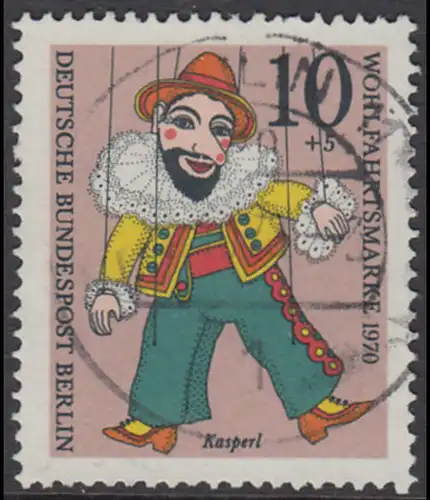 BERLIN 1970 Michel-Nummer 373 gestempelt EINZELMARKE (a)