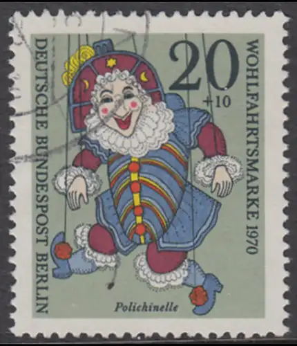 BERLIN 1970 Michel-Nummer 374 gestempelt EINZELMARKE (f)