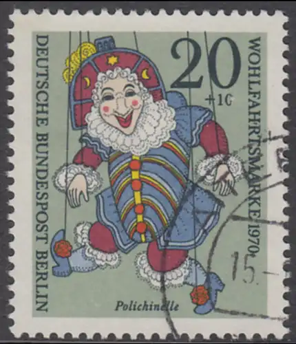 BERLIN 1970 Michel-Nummer 374 gestempelt EINZELMARKE (e)