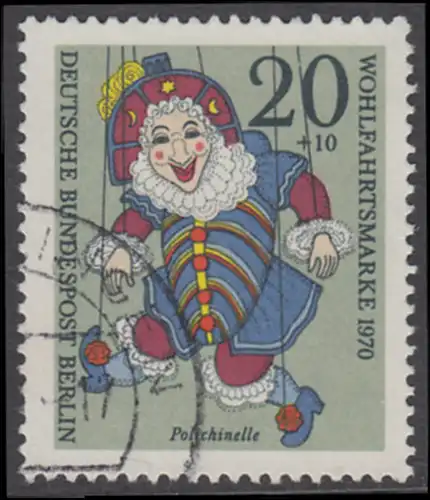 BERLIN 1970 Michel-Nummer 374 gestempelt EINZELMARKE (b)