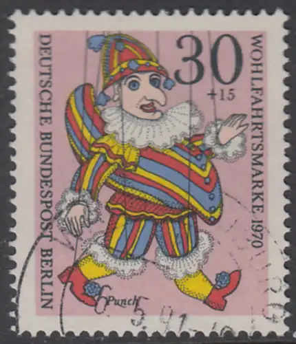 BERLIN 1970 Michel-Nummer 375 gestempelt EINZELMARKE (c)