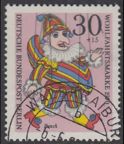 BERLIN 1970 Michel-Nummer 375 gestempelt EINZELMARKE (d)