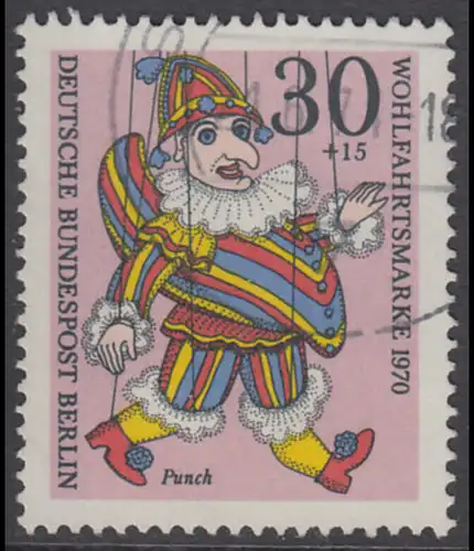 BERLIN 1970 Michel-Nummer 375 gestempelt EINZELMARKE (b)
