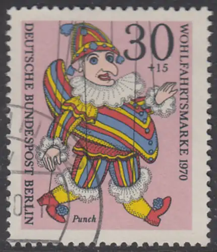 BERLIN 1970 Michel-Nummer 375 gestempelt EINZELMARKE (a)
