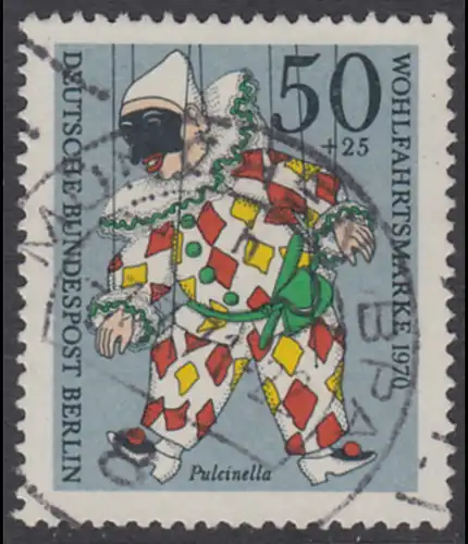 BERLIN 1970 Michel-Nummer 376 gestempelt EINZELMARKE (b)