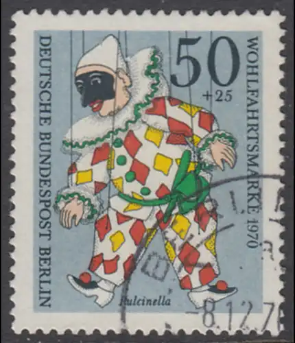 BERLIN 1970 Michel-Nummer 376 gestempelt EINZELMARKE (m)
