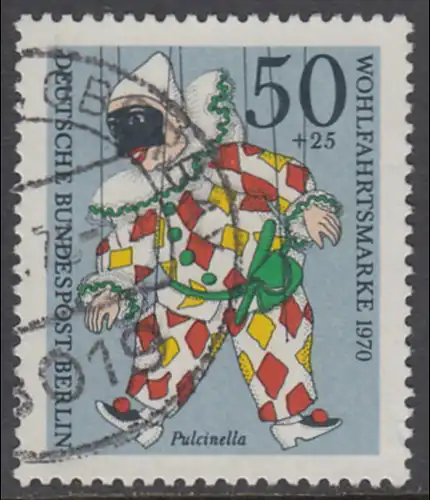 BERLIN 1970 Michel-Nummer 376 gestempelt EINZELMARKE (g)