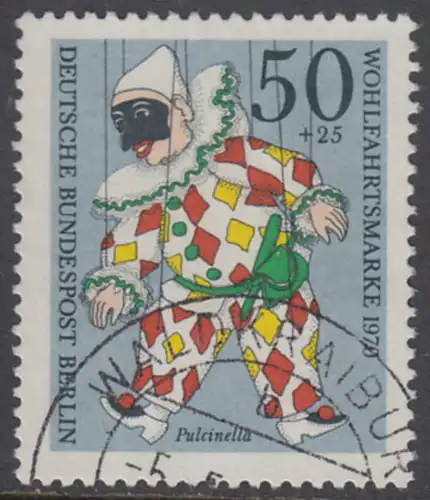 BERLIN 1970 Michel-Nummer 376 gestempelt EINZELMARKE (e)