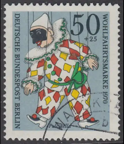 BERLIN 1970 Michel-Nummer 376 gestempelt EINZELMARKE (c)