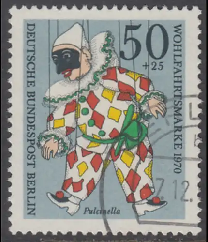 BERLIN 1970 Michel-Nummer 376 gestempelt EINZELMARKE (k)