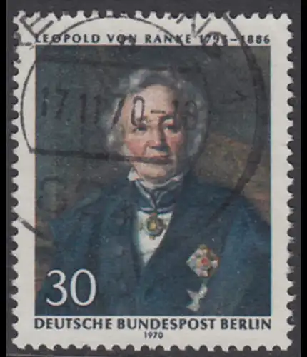 BERLIN 1970 Michel-Nummer 377 gestempelt EINZELMARKE (e)