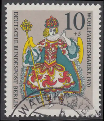 BERLIN 1970 Michel-Nummer 378 gestempelt EINZELMARKE (k)