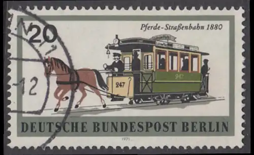 BERLIN 1971 Michel-Nummer 381 gestempelt EINZELMARKE (l)