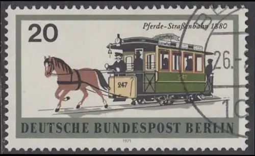 BERLIN 1971 Michel-Nummer 381 gestempelt EINZELMARKE (b)