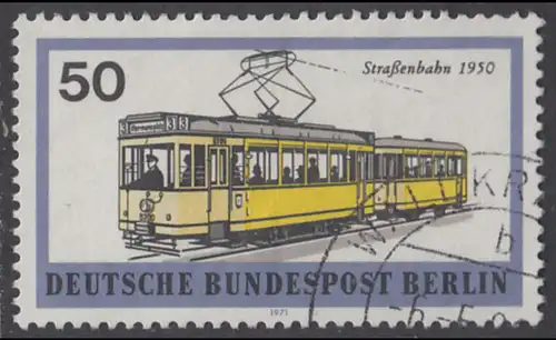 BERLIN 1971 Michel-Nummer 383 gestempelt EINZELMARKE (p)