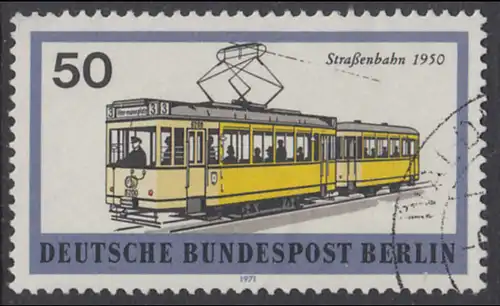 BERLIN 1971 Michel-Nummer 383 gestempelt EINZELMARKE (m)