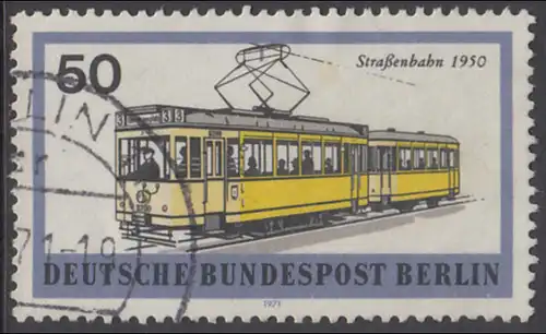 BERLIN 1971 Michel-Nummer 383 gestempelt EINZELMARKE (b)
