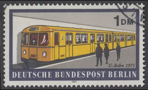 BERLIN 1971 Michel-Nummer 384 gestempelt EINZELMARKE (z)