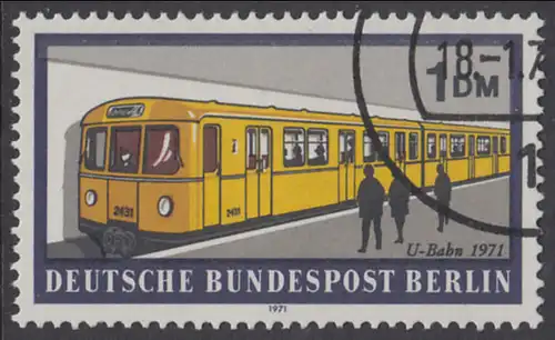 BERLIN 1971 Michel-Nummer 384 gestempelt EINZELMARKE (p)