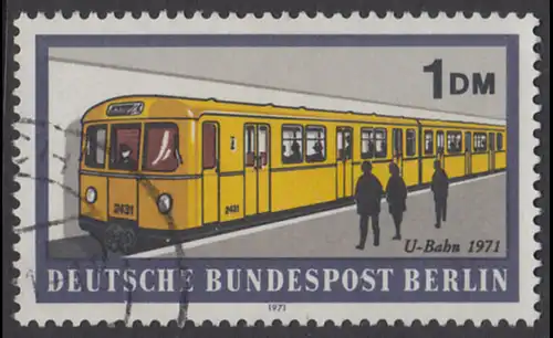 BERLIN 1971 Michel-Nummer 384 gestempelt EINZELMARKE (t)