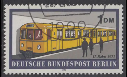 BERLIN 1971 Michel-Nummer 384 gestempelt EINZELMARKE (u)