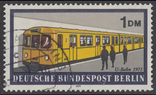 BERLIN 1971 Michel-Nummer 384 gestempelt EINZELMARKE (v)