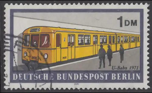 BERLIN 1971 Michel-Nummer 384 gestempelt EINZELMARKE (o)