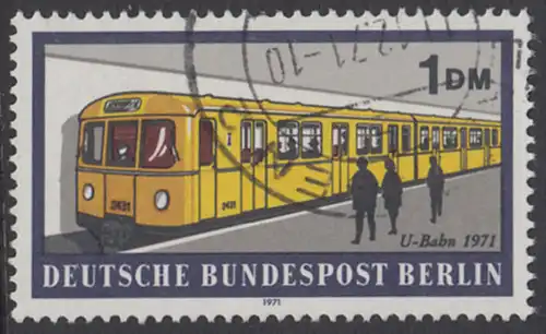 BERLIN 1971 Michel-Nummer 384 gestempelt EINZELMARKE (x)
