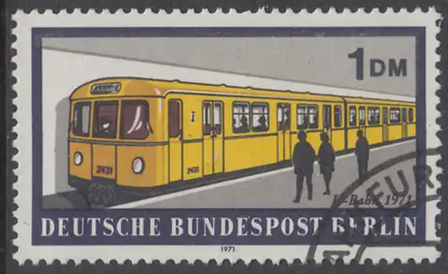 BERLIN 1971 Michel-Nummer 384 gestempelt EINZELMARKE (g)