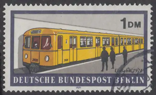 BERLIN 1971 Michel-Nummer 384 gestempelt EINZELMARKE (w)