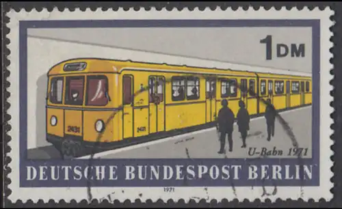 BERLIN 1971 Michel-Nummer 384 gestempelt EINZELMARKE (zd)
