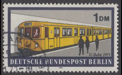 BERLIN 1971 Michel-Nummer 384 gestempelt EINZELMARKE (e)