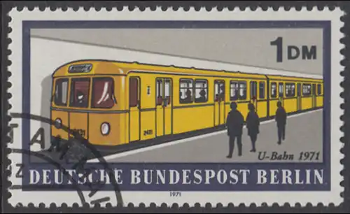 BERLIN 1971 Michel-Nummer 384 gestempelt EINZELMARKE (m)