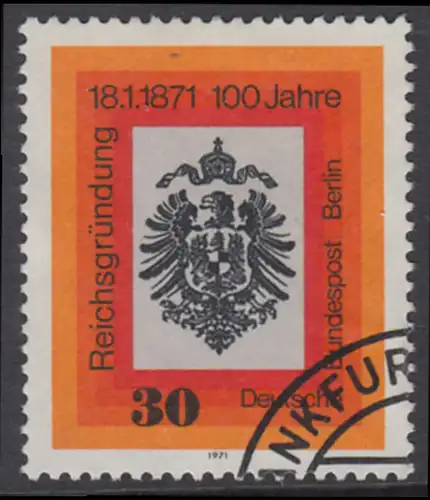 BERLIN 1971 Michel-Nummer 385 gestempelt EINZELMARKE (g)