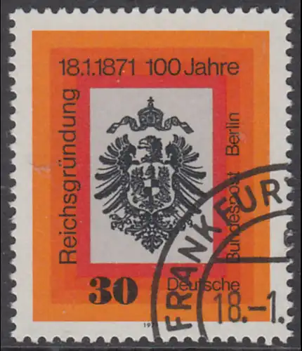 BERLIN 1971 Michel-Nummer 385 gestempelt EINZELMARKE (p)