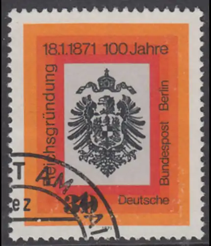 BERLIN 1971 Michel-Nummer 385 gestempelt EINZELMARKE (o)