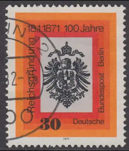 BERLIN 1971 Michel-Nummer 385 gestempelt EINZELMARKE (m)