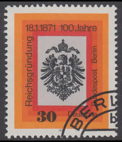BERLIN 1971 Michel-Nummer 385 gestempelt EINZELMARKE (f)