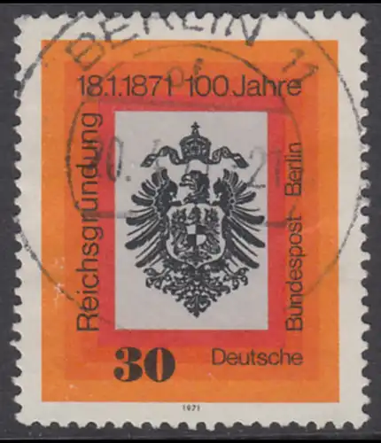 BERLIN 1971 Michel-Nummer 385 gestempelt EINZELMARKE (e)