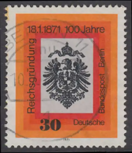 BERLIN 1971 Michel-Nummer 385 gestempelt EINZELMARKE (d)
